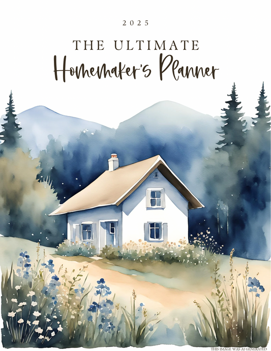 The Ultimate Homemaker’s Planner (5 in 1) (Homemaking, Homesteading/Planting, Homeschooling, Health/Fitness, and Christ-Focused!)